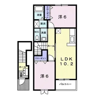 フィオーレ A【2階】の間取り
