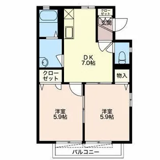 グリーンとぴあVI【2階】の間取り