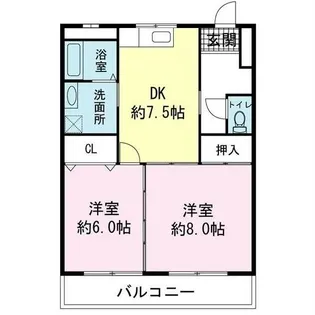 ロイヤルコート江藤【1階】の間取り