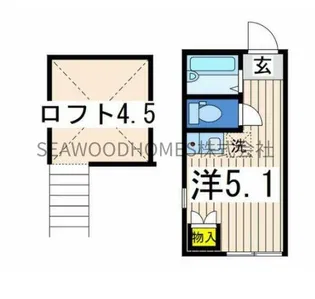 カーサビスタ横浜六浦【2階】の間取り