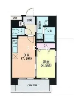 フィーカ牛込柳町【8階】の間取り