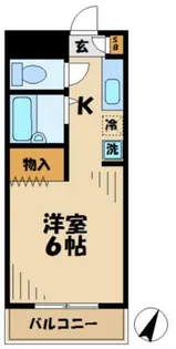 グリーンハイムヴィラながい【3階】の間取り