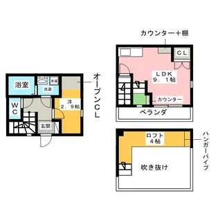 Provenceの風【1階】の間取り