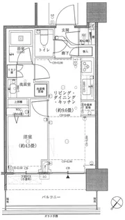 GRAND MARINA TOKYOパークタワー勝どきミッド【16階】の間取り