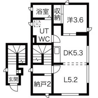 プチ・メゾン石井【2階】の間取り