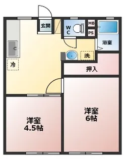 リバーサイド清水【1階】の間取り