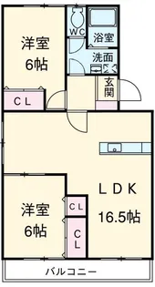 ハイツアデリーヌ【2階】の間取り
