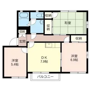 ローゼンハイム湘南B【2階】の間取り