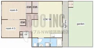 ローレルハイツ姫路天満【1階】の間取り