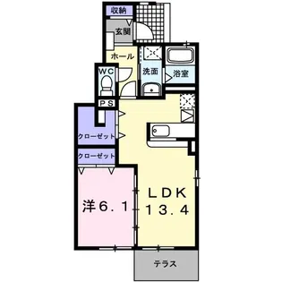 サニートロン・福住【1階】の間取り