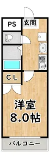 スタンドアップ野里【2階】の間取り