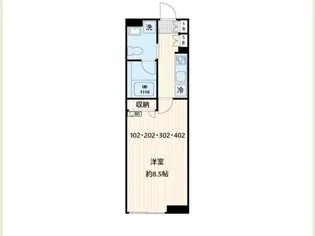 Fullea不動前【2階】の間取り
