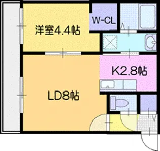 ONE レジデンス 千歳【3階】の間取り