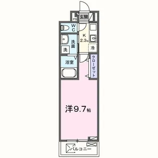 キャビン68【2階】の間取り