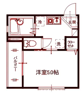メルディア鹿島田【2階】の間取り