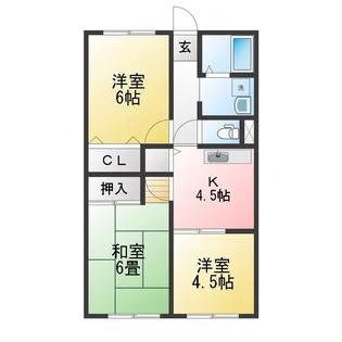 ベルメゾン194【1階】の間取り