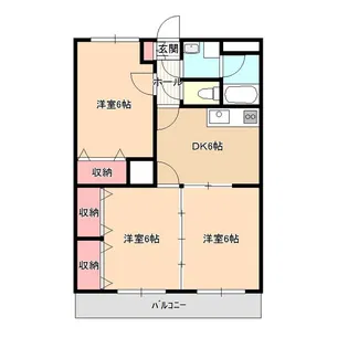 メゾン殿岡【1階】の間取り