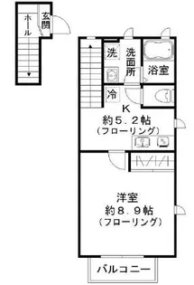 ウィスタリア【2階】の間取り