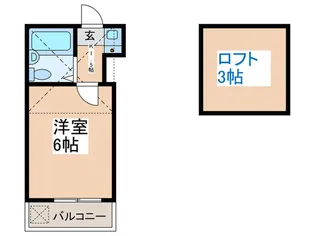 ハイツひらまつ八幡山A【1階】の間取り