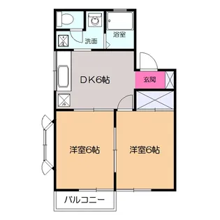 グリーンサカエ【2階】の間取り