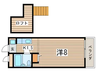 つきみ野コ-ポ【2階】の間取り