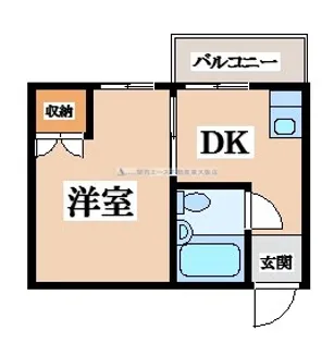アレグリアプレイス瓢箪山【1階】の間取り