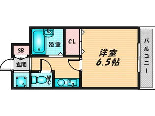 グランデージ今里【1階】の間取り