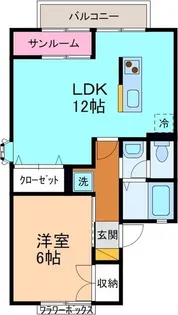 セジュールエトランゼ【1階】の間取り