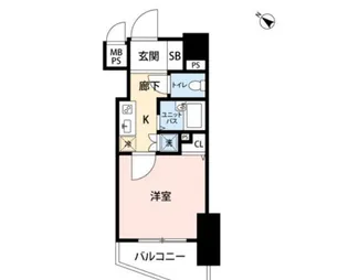 ステージファースト三軒茶屋【6階】の間取り
