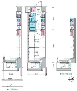 ガリシア中野新井薬師【3階】の間取り
