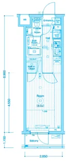MAXIV横浜WEST【3階】の間取り