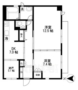 ルネサンス東小金井【1階】の間取り