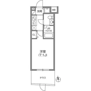 ガーラプレイス八幡山壱番館【1階】の間取り