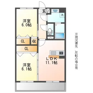 STELLA小池原【4階】の間取り