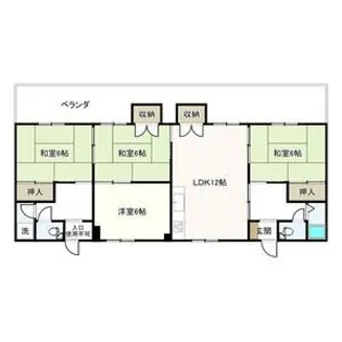 マスダアパート【2階】の間取り