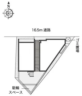 レオパレスファラオ後楽安藤坂【3階】の間取り