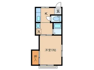 暁アパート【2階】の間取り