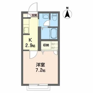 ベルデュール東通【2階】の間取り