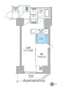 クレヴィアリグゼ蒲田西【12階】の間取り