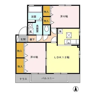 ネバーランド C【1階】の間取り