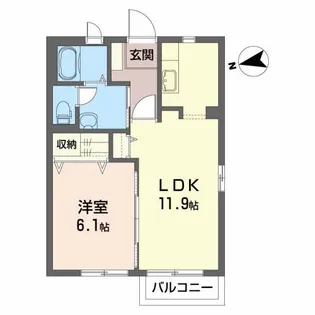 千石パークハウス【1階】の間取り