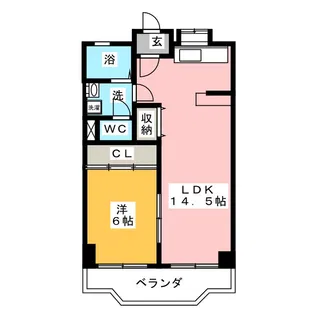 栄ハイツ【2階】の間取り