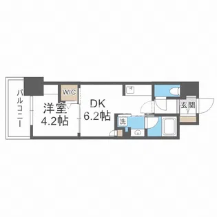アーバネックス大阪天満橋【7階】の間取り