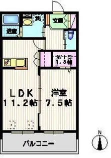 FERN GARDEN 世田谷【3階】の間取り