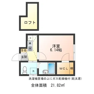 エスポワール杉田【1階】の間取り