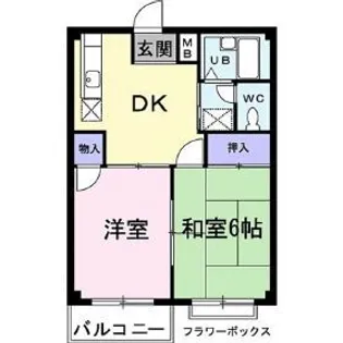 エルディムサンシティ【2階】の間取り