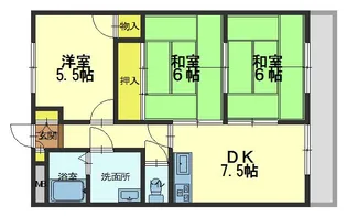上野マンション【3階】の間取り
