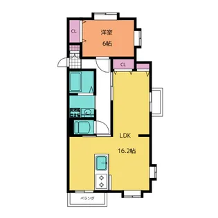 ロイヤルハイツ日和【2階】の間取り