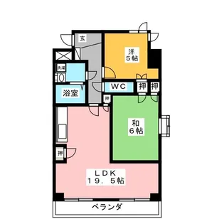 エステート南【1階】の間取り