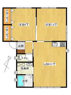 MメゾンI【1階】の間取り